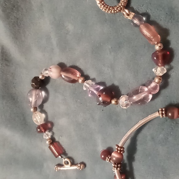 Wrap & toggle brackets 2 brackets toggle sz 7.5 wrap art glass and resin - Picture 9 of 11